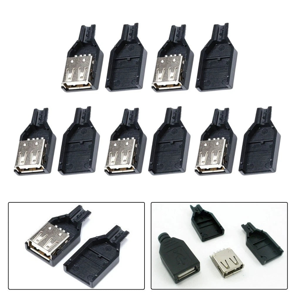 USB Female Socket Connector for Mobile Devices (USB 2.0, 5V)