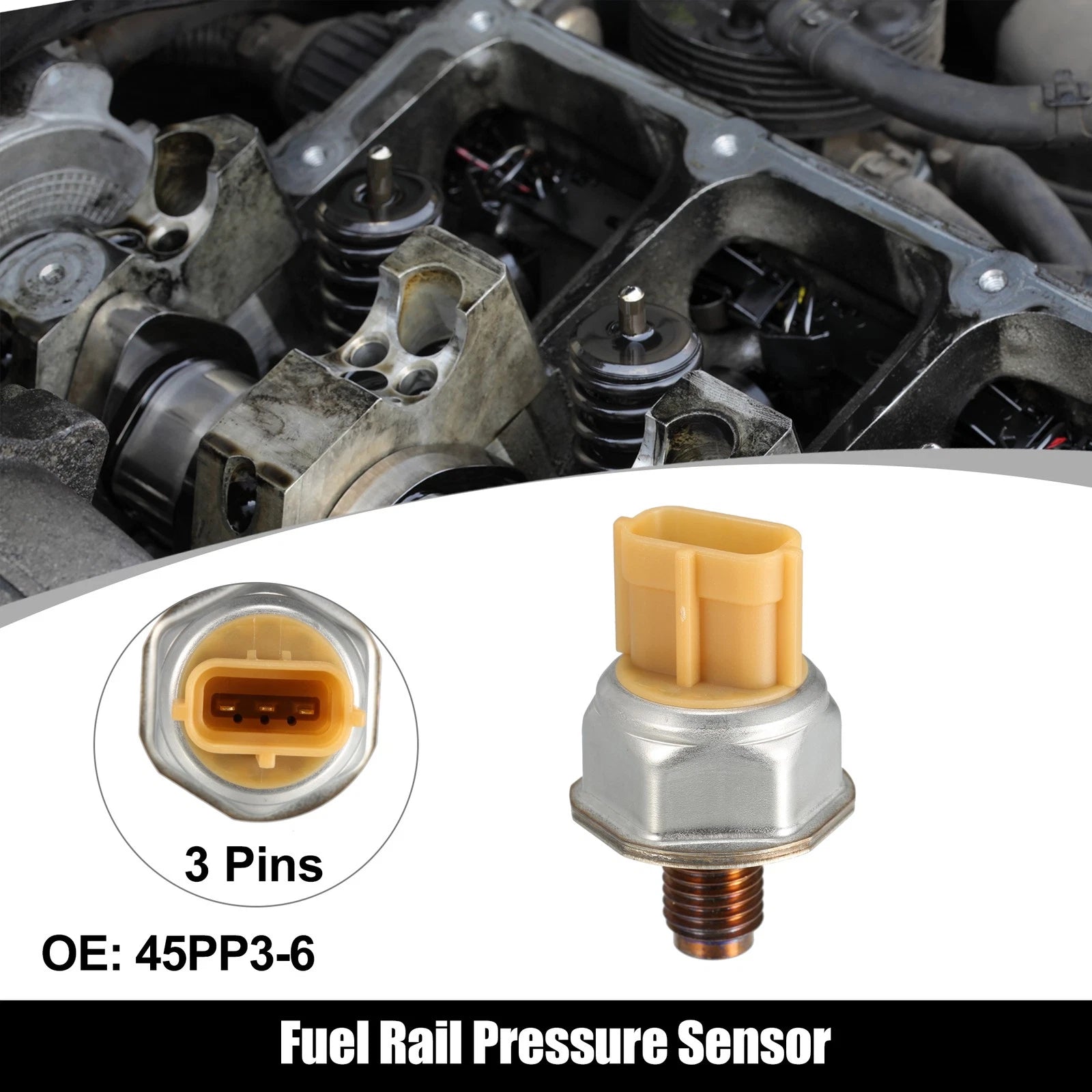 Fuel Rail Pressure Sensor for Isuzu (45PP3-6)