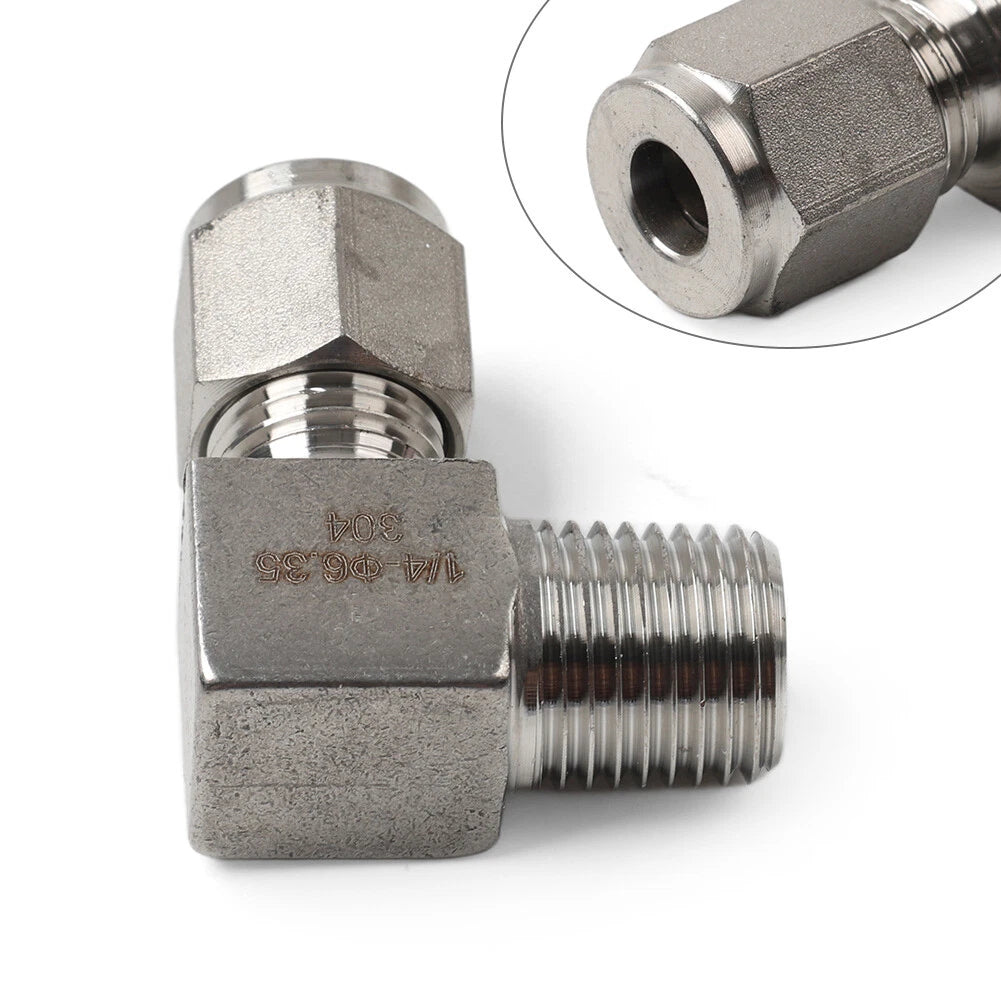 Compression Tube Fitting for 1/4 PT x 1/4" OD Coupling Adapter (304 SS)