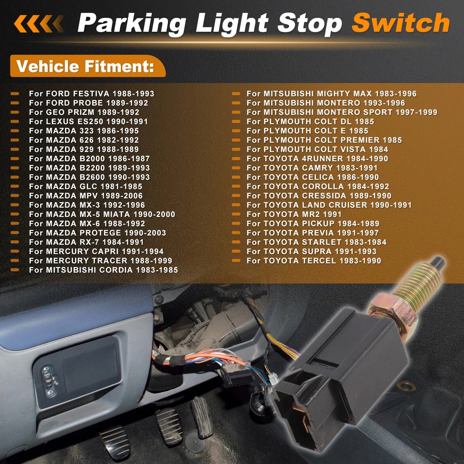 Brake Light Switch Replacement for Chevrolet Nova (1985–1988)