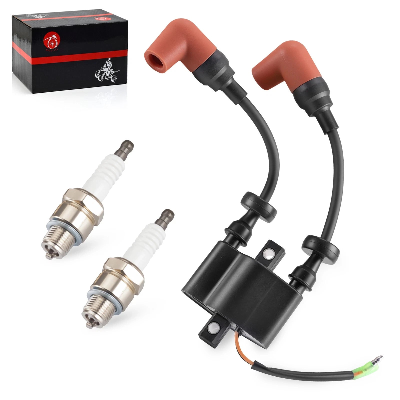Ignition Coil & Spark Plug for Yamaha Outboard 6HP 8HP 9.9HP 25HP (680-85570-00-00)