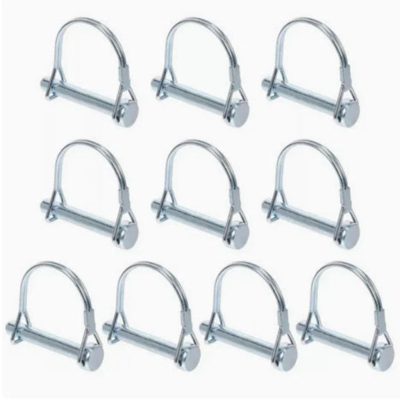 Carbon Steel 1/4 Inch Spring Locking Pins Zinc Plated for Trailer Applications