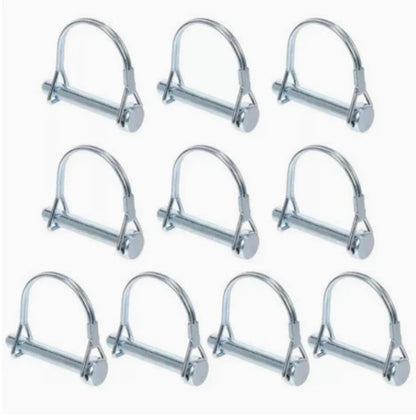 Carbon Steel 1/4 Inch Spring Locking Pins Zinc Plated for Trailer Applications