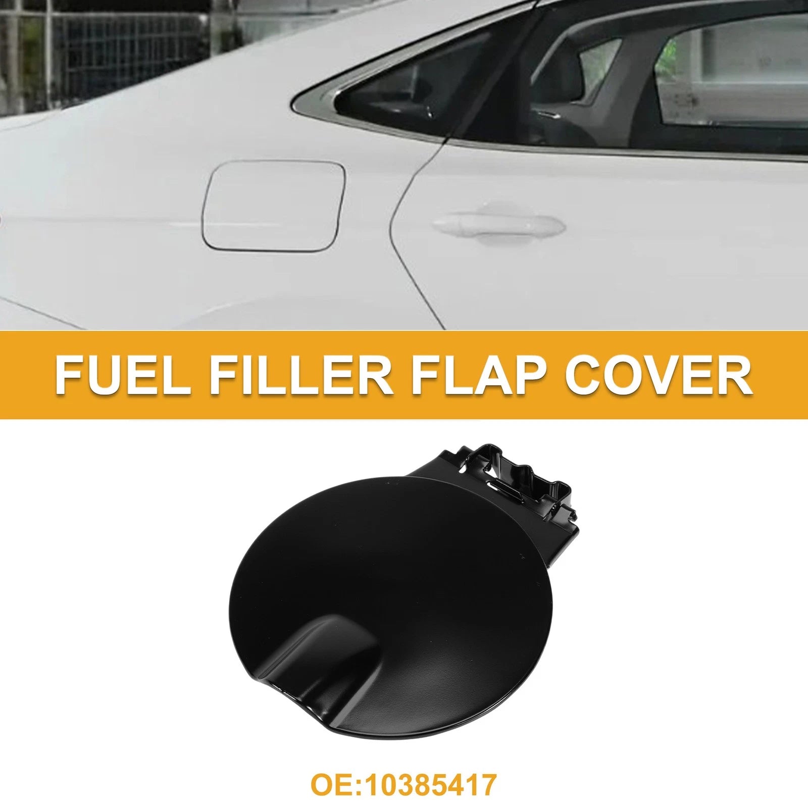 Fuel Tank Door Cap Replacement for Chevy Colorado (2004–2012) Black Cover