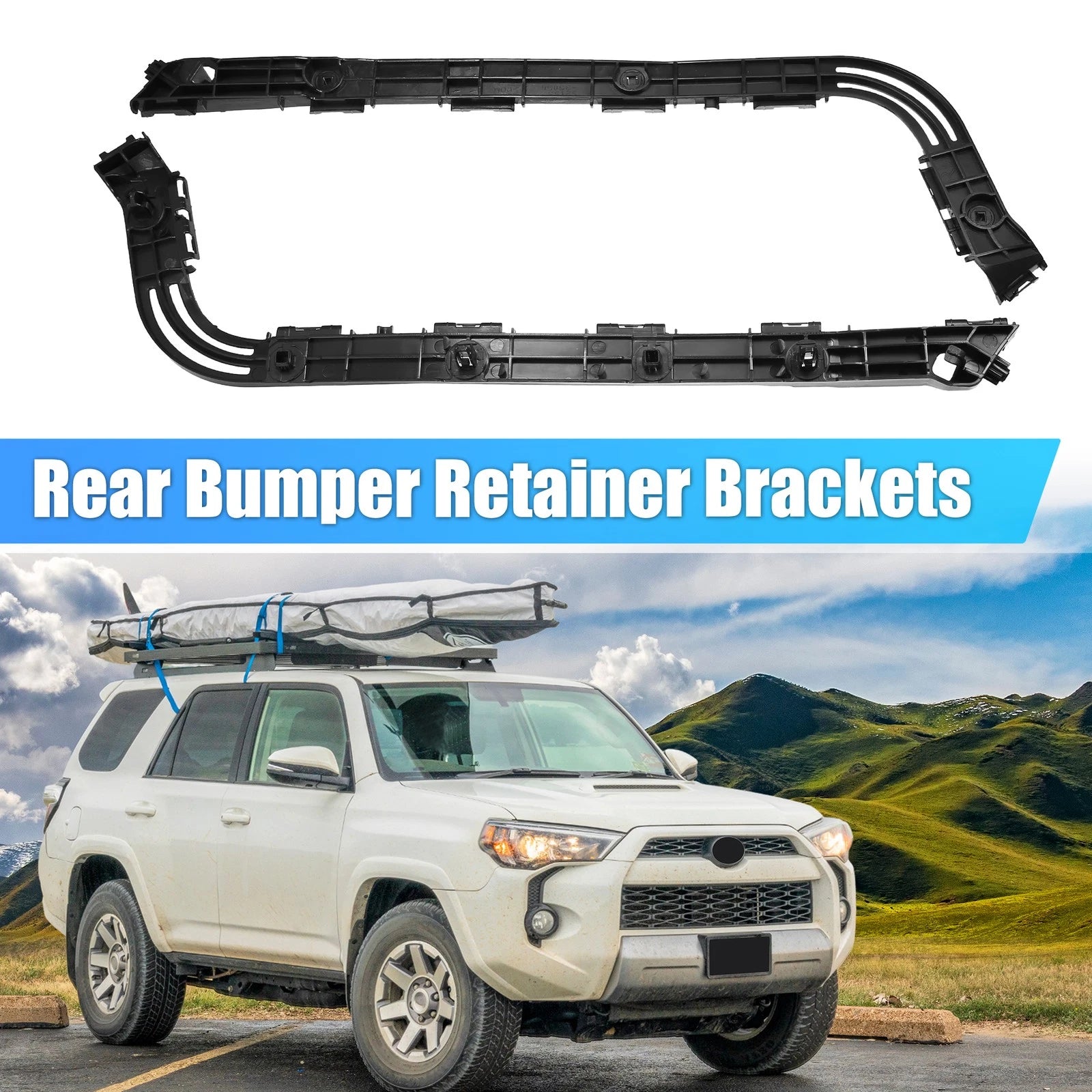 Pair Rear Bumper Mounting Support Bracket for Toyota 4Runner (2003–2009)