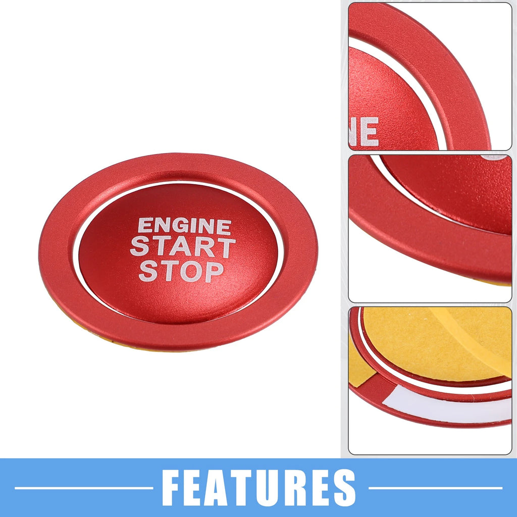 Start Stop Ignition Button Cover Sticker for Toyota Camry Prius RAV4 Corolla (2007–2019)