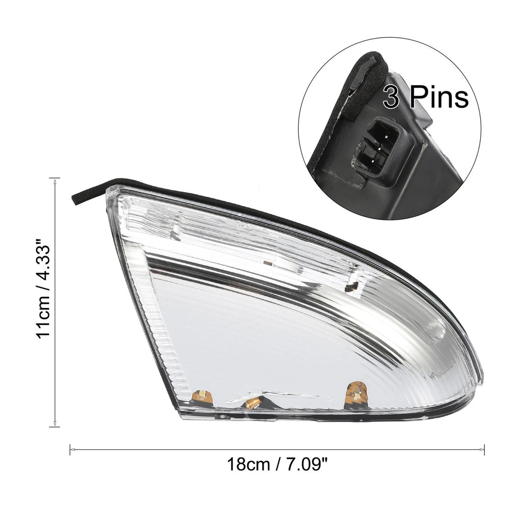 Driver Side Mirror Turn Signal Light Replacement for Dodge Ram 1500 (2009–2014)