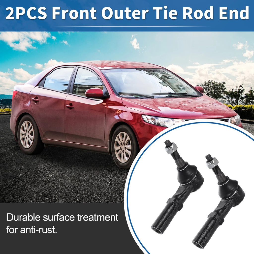 2pcs Front Outer Tie Rod End Links Replacement for Dodge Ram 1500 (2010–2019)