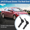 2pcs Front Outer Tie Rod End Links Replacement for Dodge Ram 1500 (2010–2019)