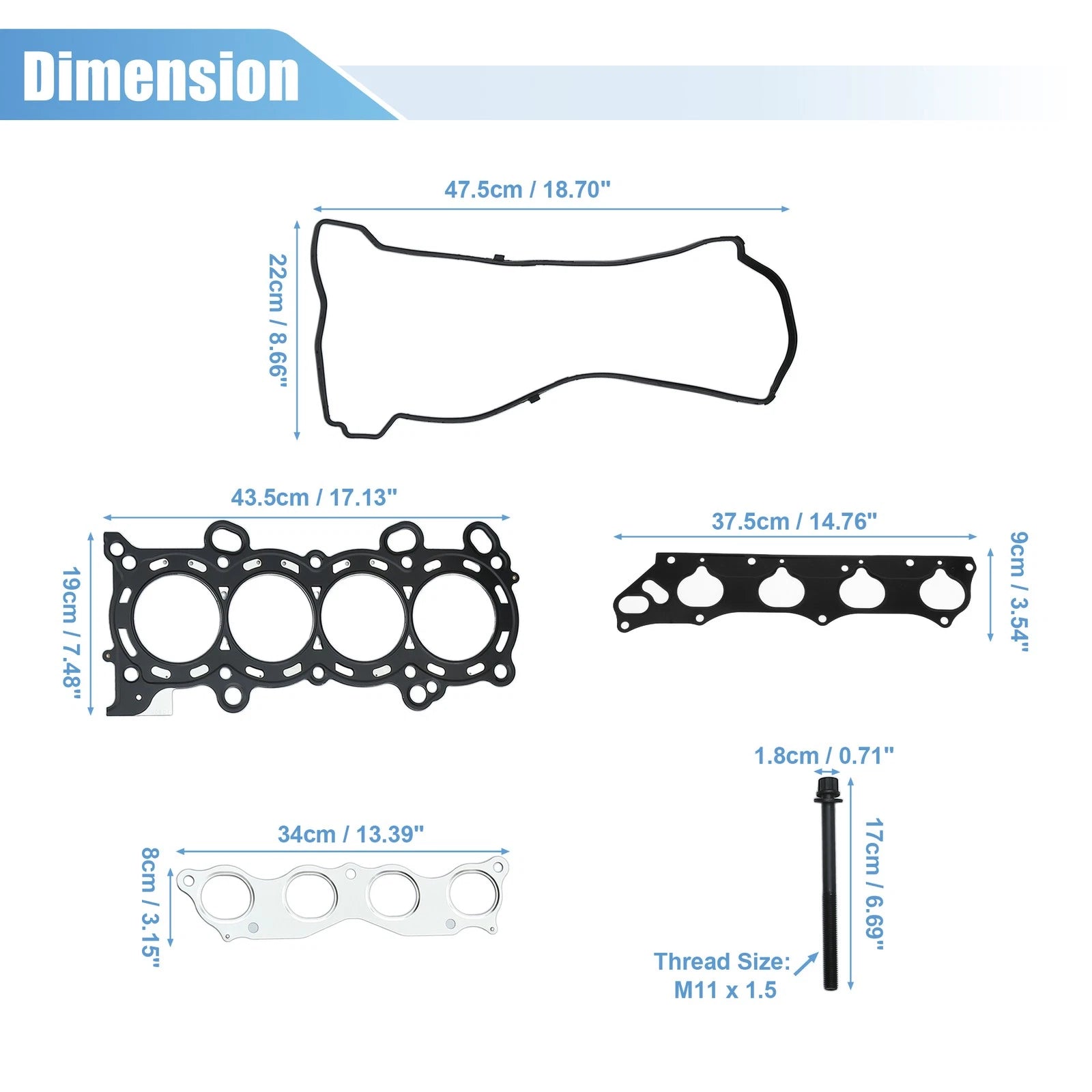 Cylinder Head Gasket Set Set for Honda CR-V (2002–2006)
