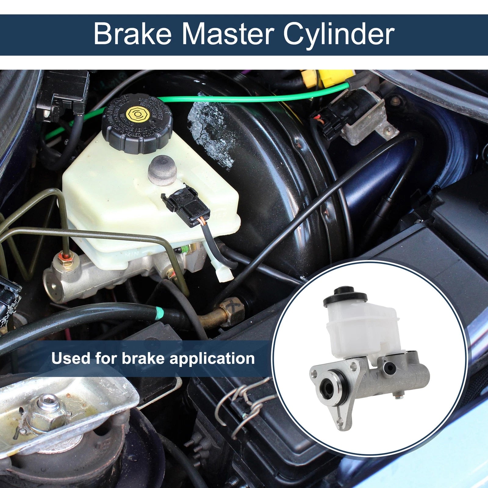 Brake Master Cylinder with Reservoir Replacement for Toyota Corolla (1993–1997)