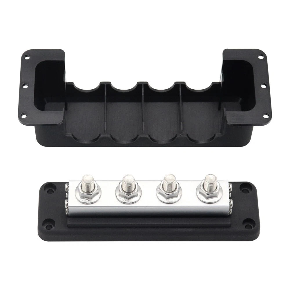 High Current 43/8"Bus Bar Electric Terminal Board 600A 4x10mm Power Terminals