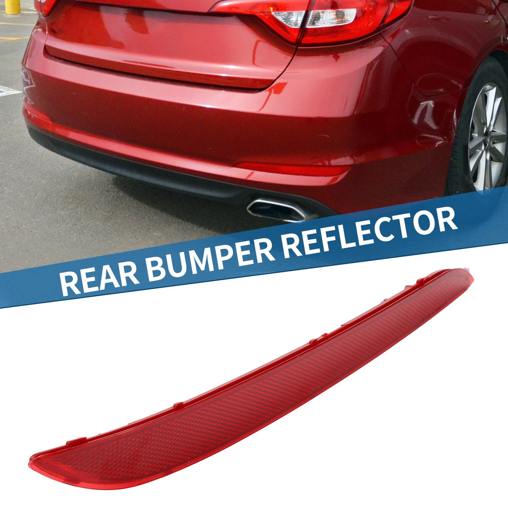 Rear Left Bumper Reflector Replacement for Hyundai Sonata (2015–2017) Red