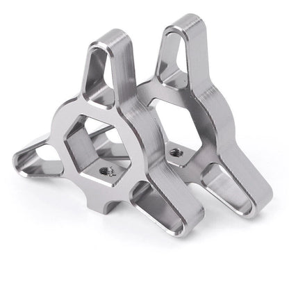 2X 14mm CNC Aluminum Fork Preload Adjusters Universal (Grey)