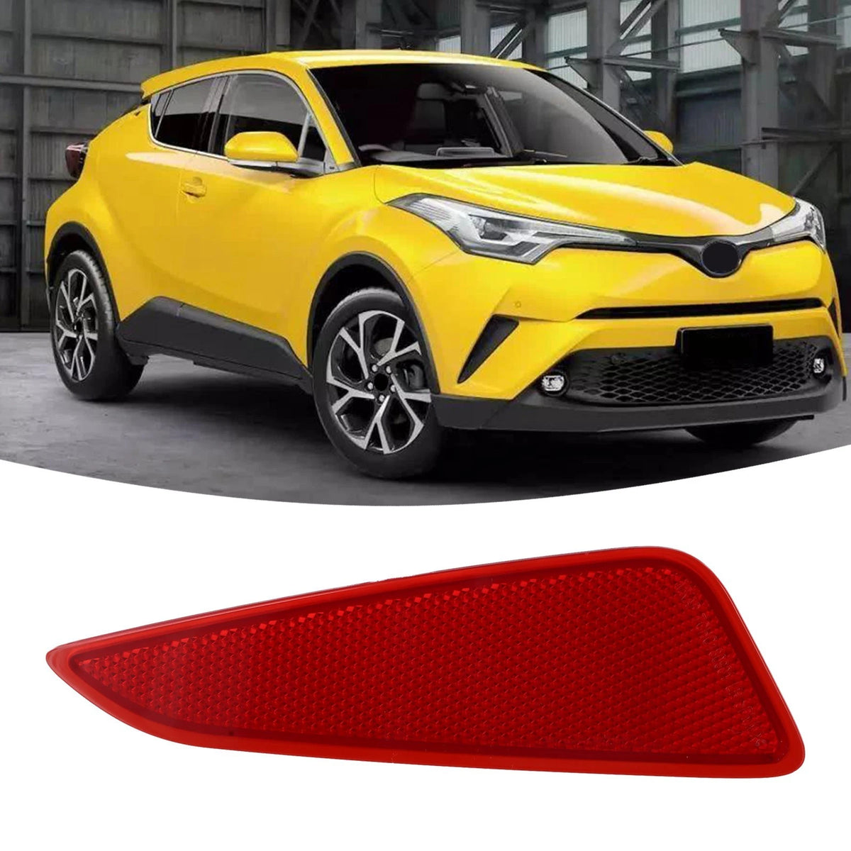 Red Rear Bumper Reflector for CHR (2018–2020)