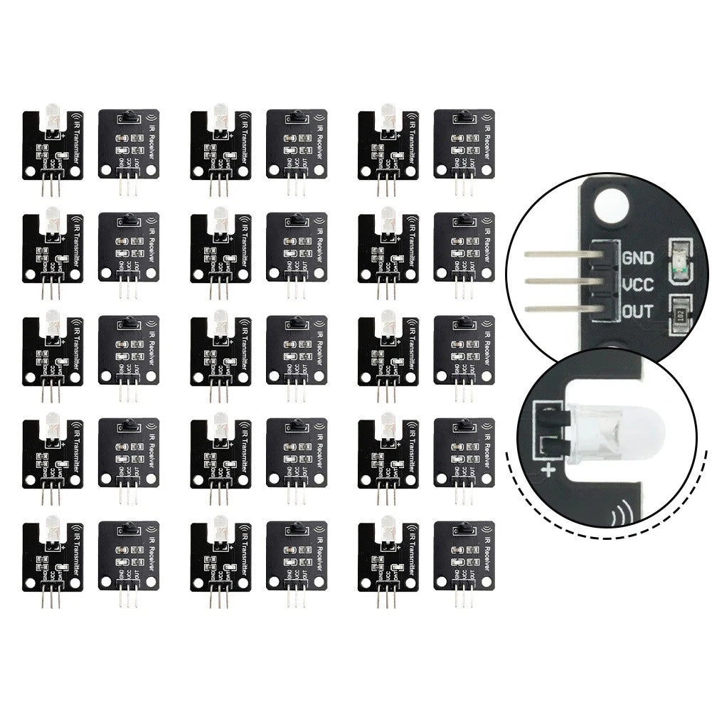 30pcs 38kHz Infrared Transmitter Receiver Sensor Modules for Arduino