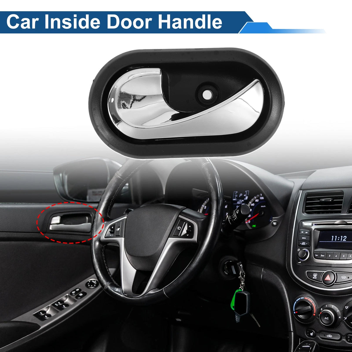 Front Passenger Side Interior Door Handle for Renault Logan Duster (2010–2023) No. 8200733848