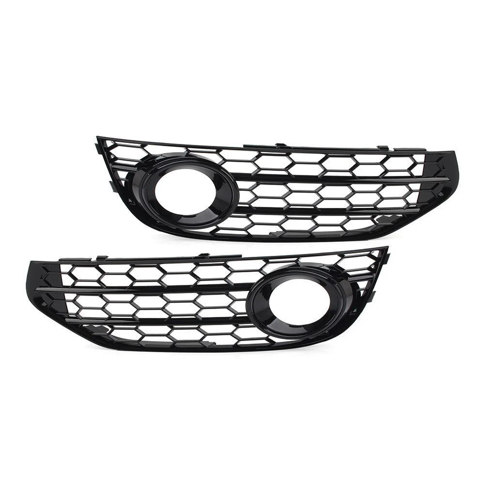Front Bumper Honeycomb Mesh Fog Light Grille Cover for Audi A4 Allroad (2010–2016)