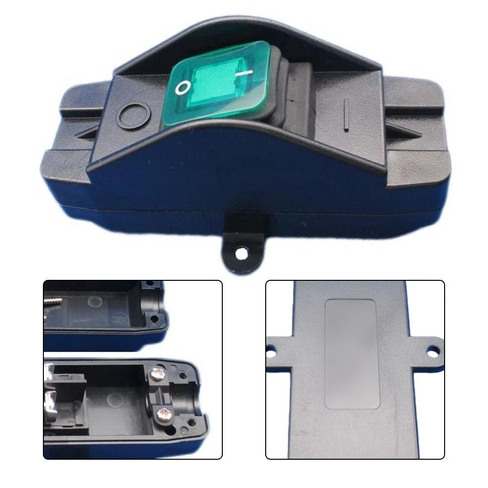 Inline Cord Switch 30A Waterproof IP65 with Green Indicator for