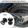 Motorcycle Swingarm Spools 10mm CNC Replacement Pair for Universal Fit (Fits Most)