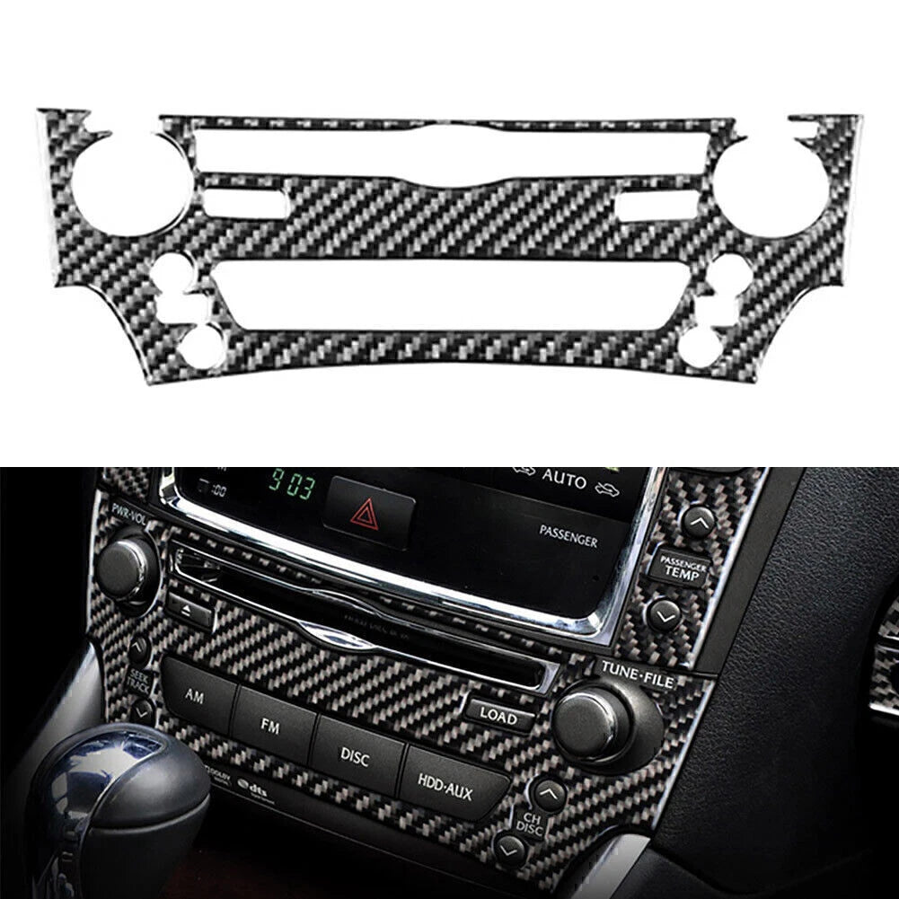 Carbon Fiber Console CD Switch Panel Trim for Lexus IS250 IS300 IS350 (2006–2012)