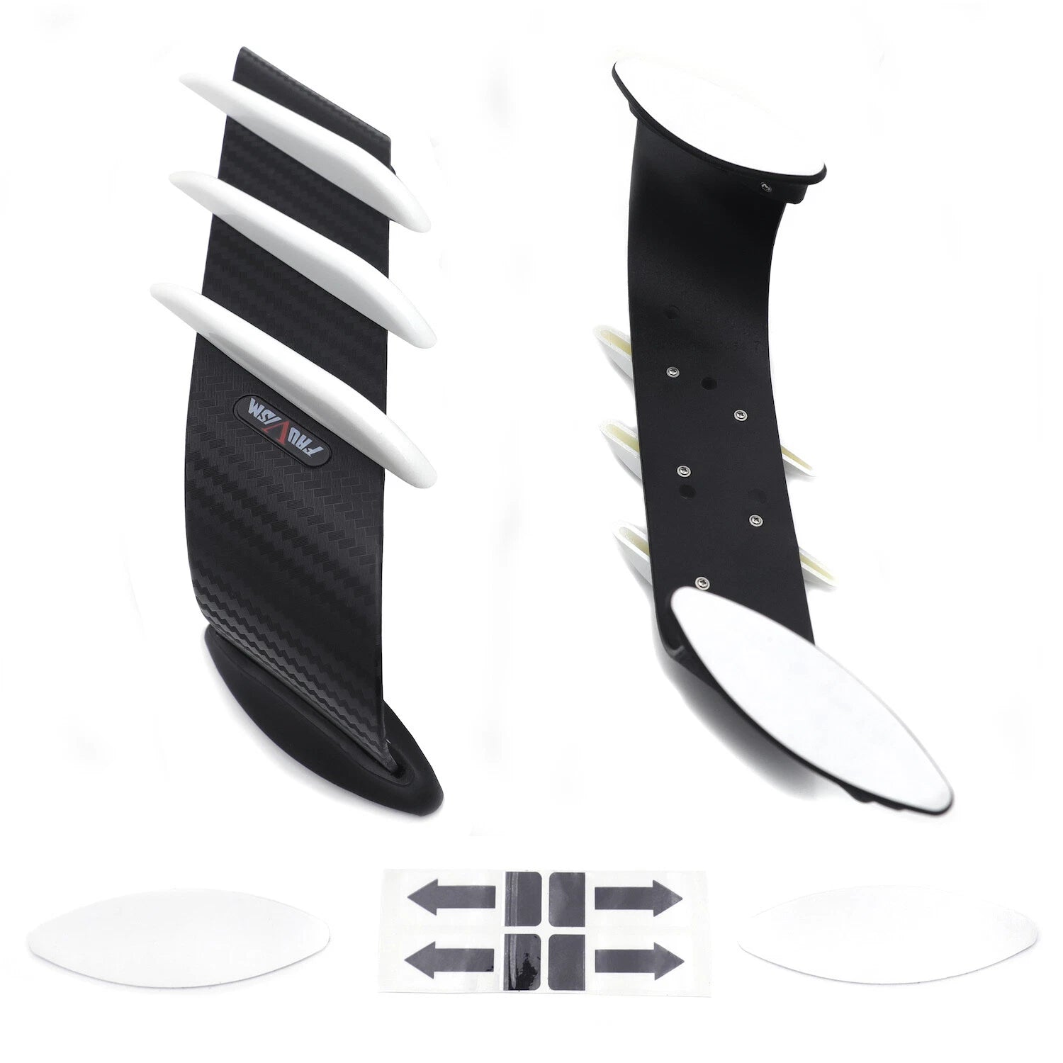2Pcs Winglets Air Deflector Fairing Side Spoiler Trim for Motorcycle