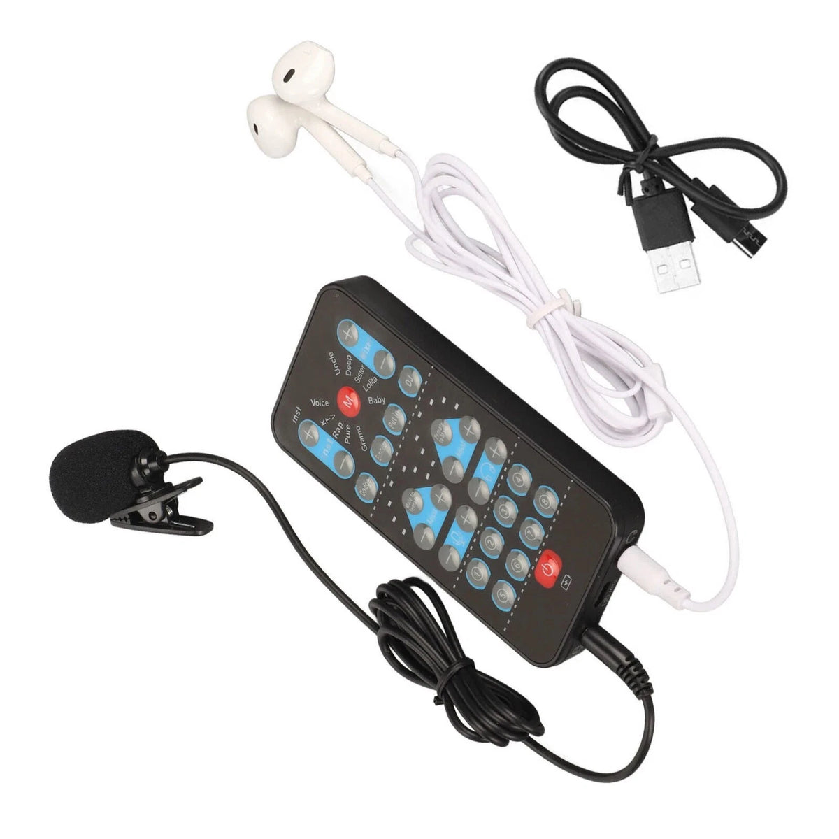 Voice Changer for Portable Handheld Device (Multifunctional, 8 Sounds)