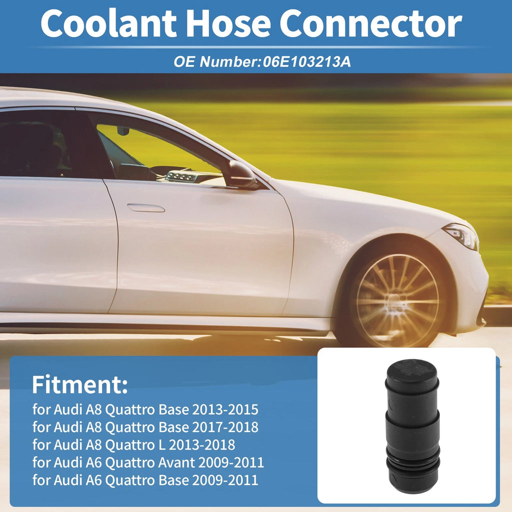 Engine Coolant Hose Connector for Audi A8 Quattro Base 2013–2015