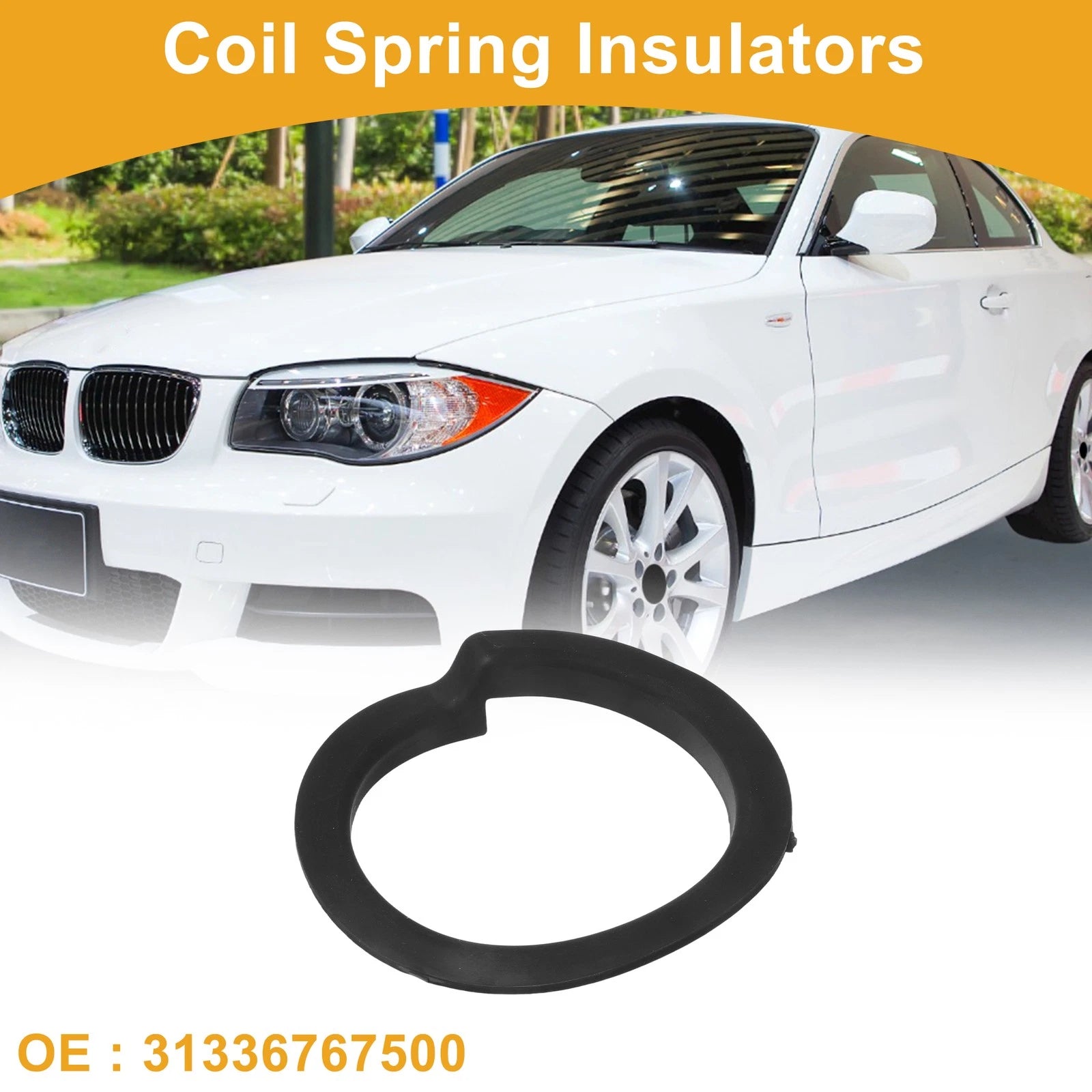 Coil Spring Insulator Upper OEM Rubber for BMW 135i (2008–2013)