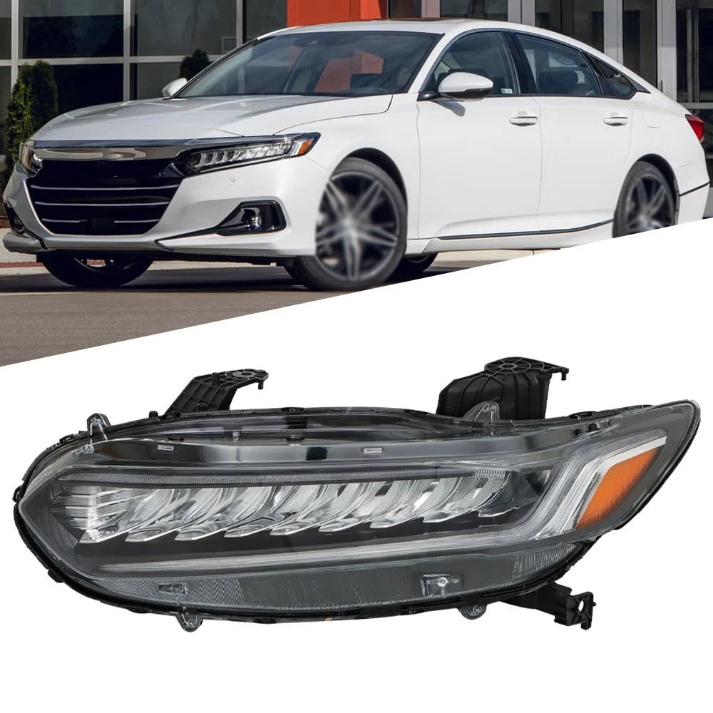 Full LED Headlight Assembly Chrome for Honda Accord (2018–2021)