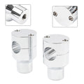 7/8" Handlebar Riser Clamp Mount Kit Chrome for Harley Honda