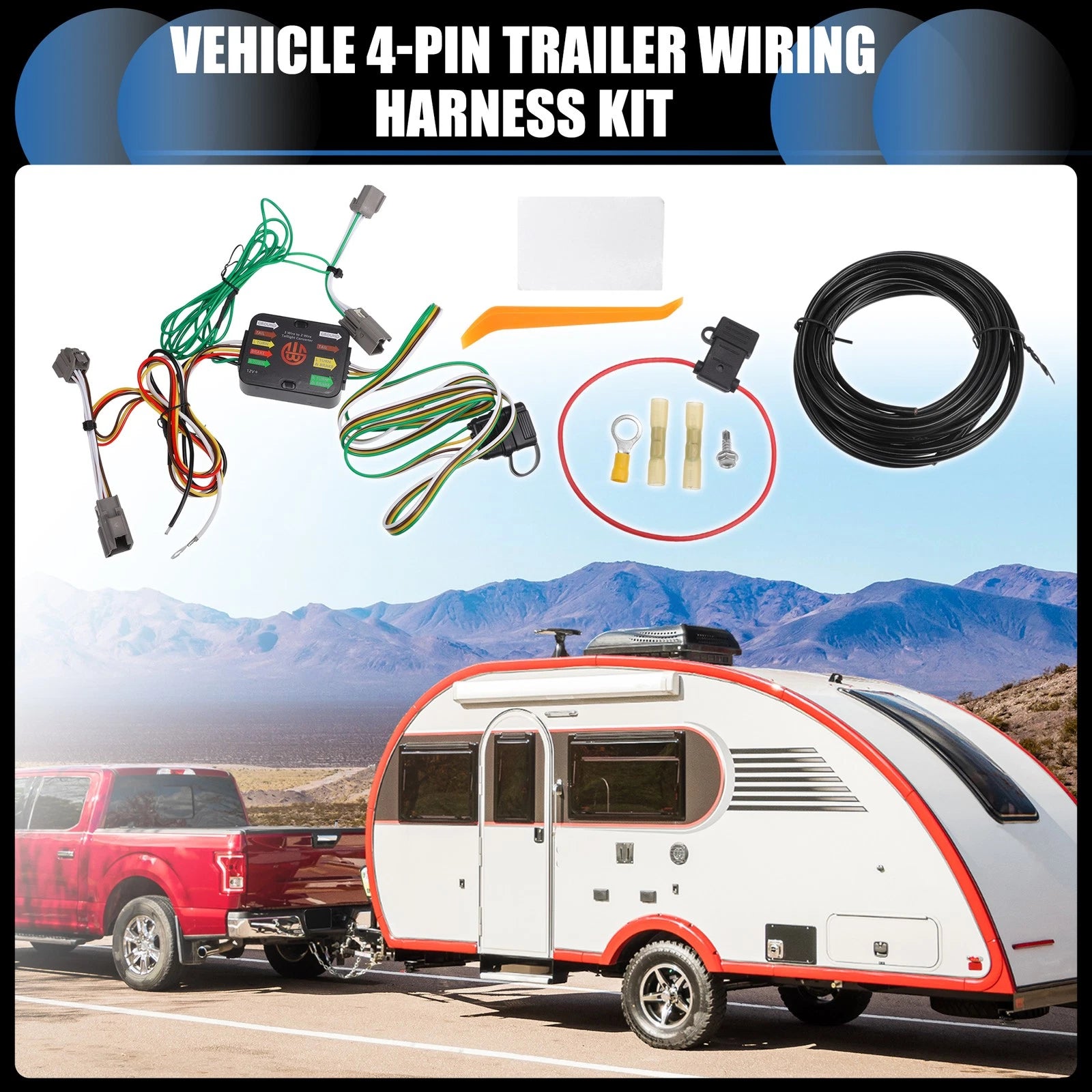 4-Pin Trailer Wiring Harness Kit for Ford Explorer (2020–2022)
