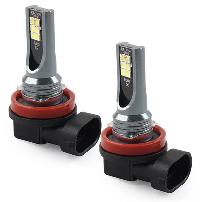PairH11 LED Lamp Super Bright Bulbs White Light Lamp Fit Car
