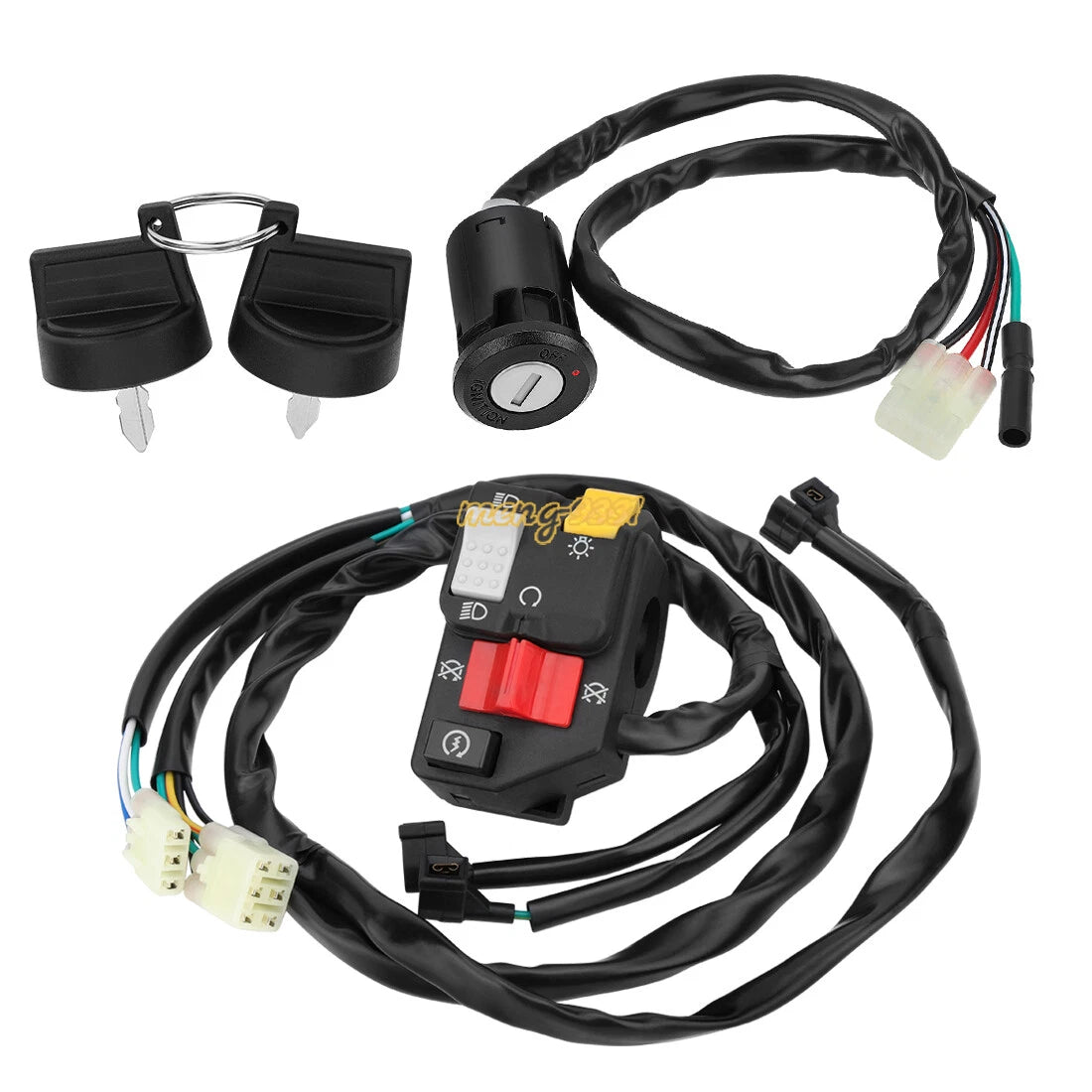 Handlebar Switch & Ignition Key Switch for Honda Recon 250 TRX250TM (2007–2020)