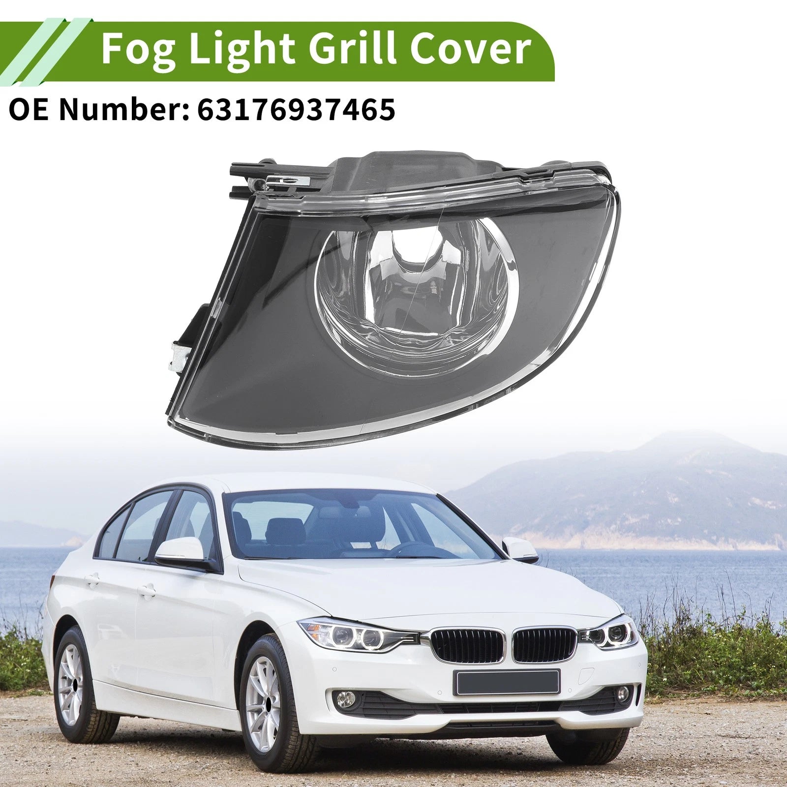 Left Fog Light Grille Replacement for BMW 3 Series (2007–2011)