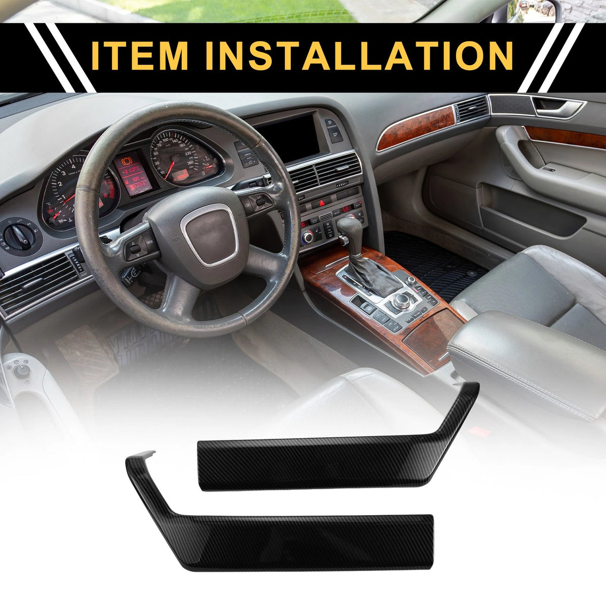 Interior Door Handle Bezel Cover Trims Replacement for Ford F-150 (2021–2024)