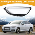 1 Pc Headlight Lens Cover for Audi A4 (2020–2023) Clear Black