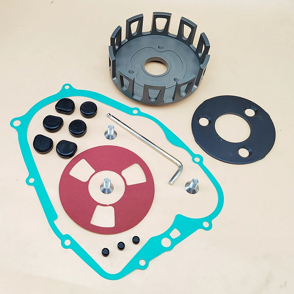 CNC Billet Clutch Basket & Gasket Kit for Yamaha Blaster YFS200 (1988–2006)