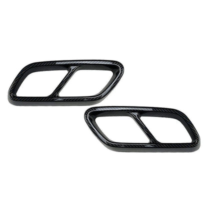 Carbon tailpipe trim muffler for Mercedes Benz C-Class (W20)