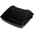 Black Razor Trunk Backrest Mount Rack for Harley Touring (2009–2013)