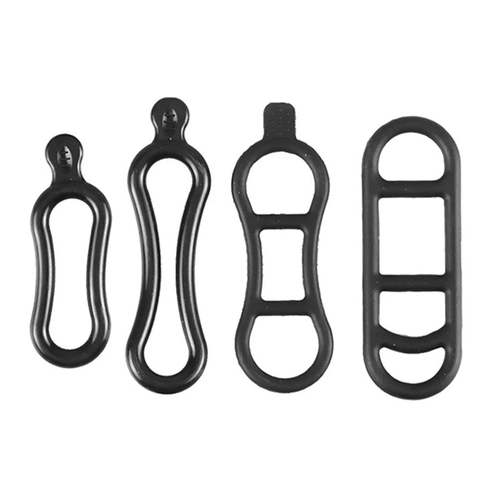 Set of 4 Silicone Strap Holders for Bike Accessories