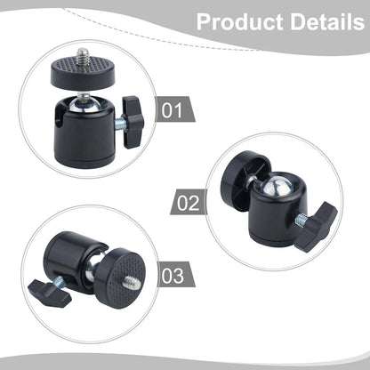 Adjustable Tripod Ball Head for Standard Thread Holes