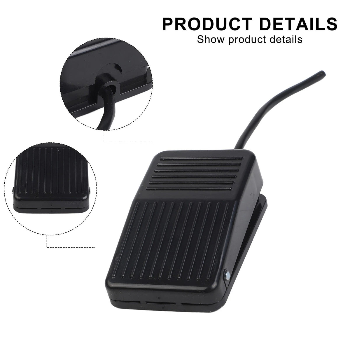 Foot Pedal Switch 10A 250V SPDT for Machine Use