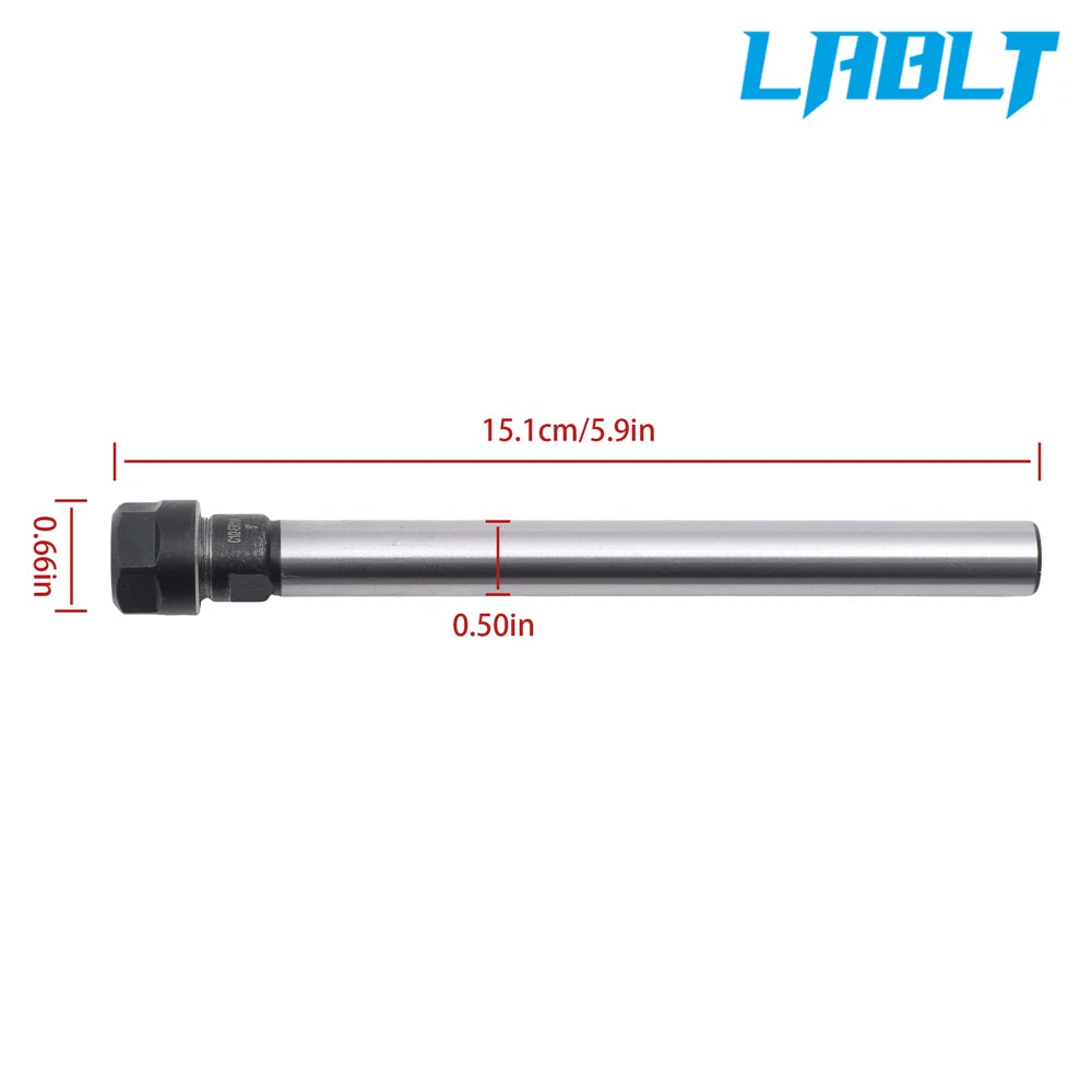 Collet Chuck for Milling Machine (LABLT ER11, 5" Extension, 0.0003")