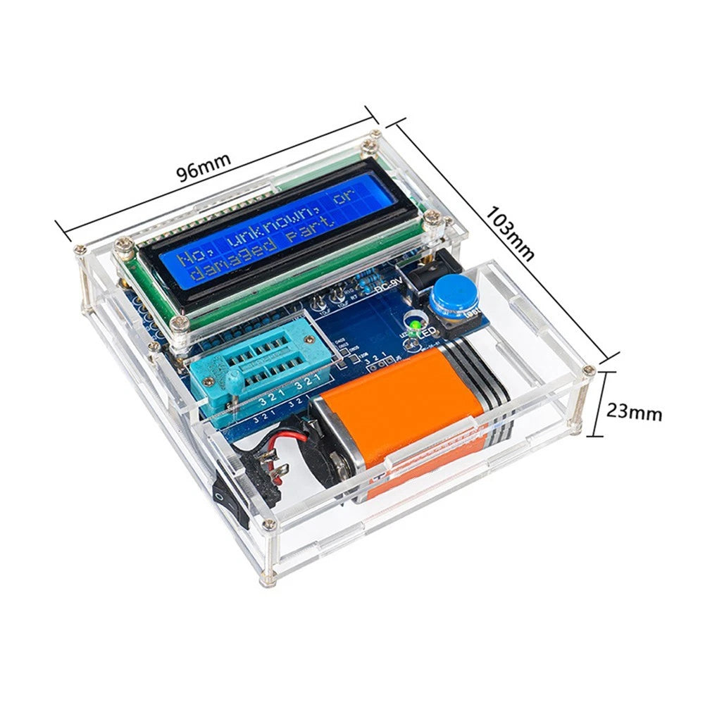 Transistor Tester Kit with Touch Measurement and Automatic Off