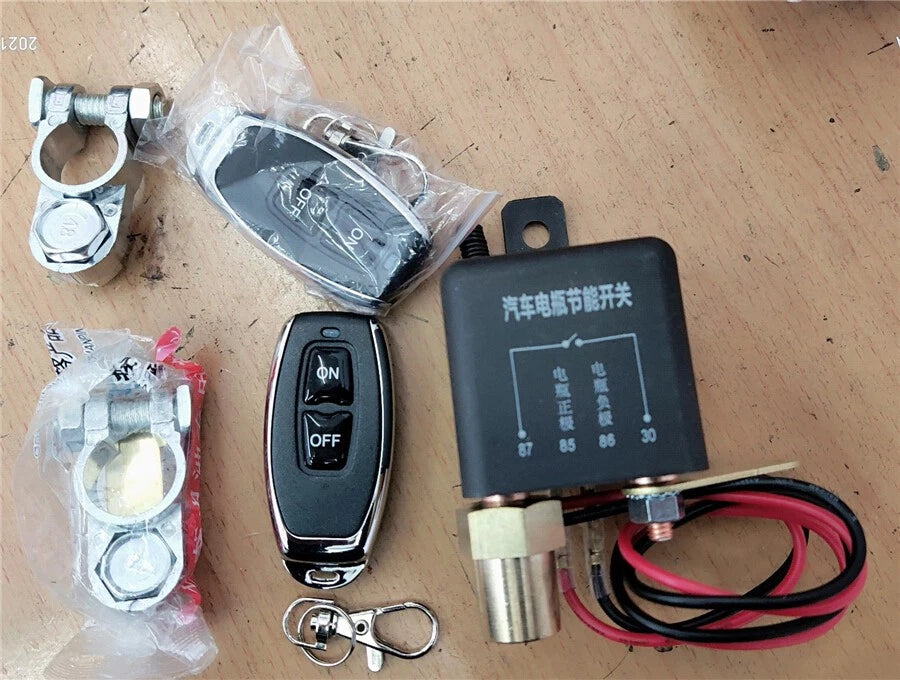 Wireless Remote 12V Car Battery Disconnector Relay Kill Switch