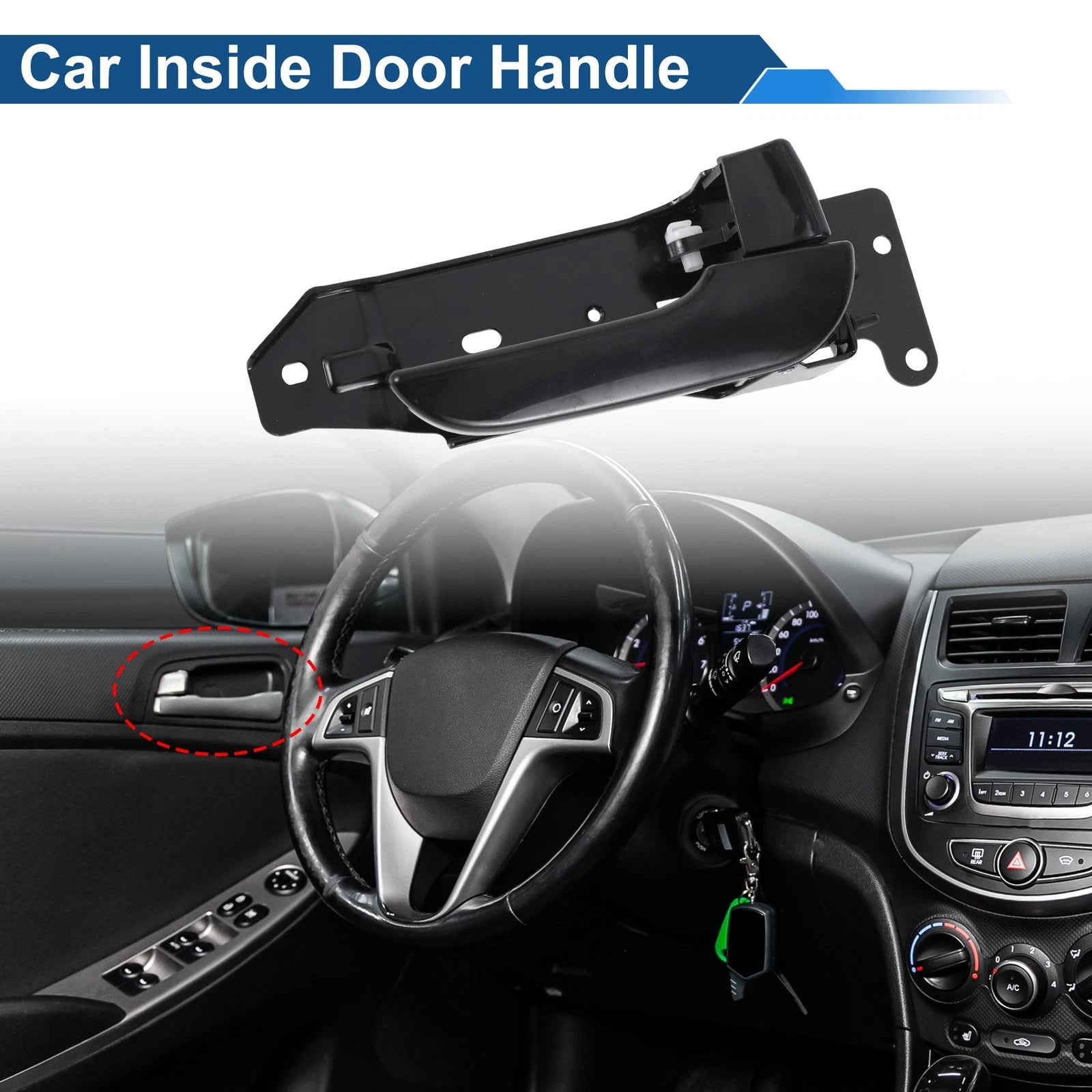 Front Driver Side Interior Door Handle for Kia Bongo (2004–2012) No. 826204E000