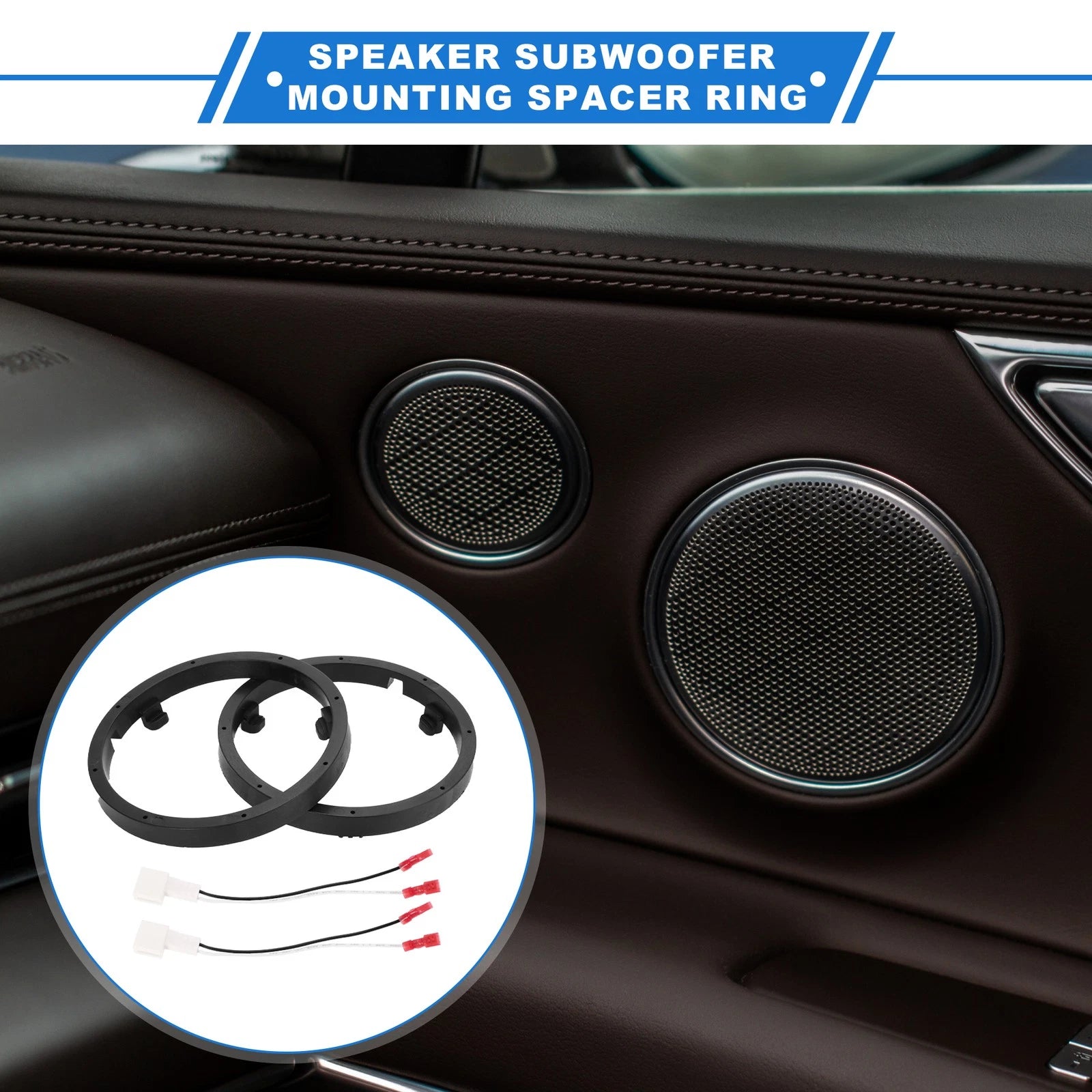 Tweeter Speaker Spacer Ring for Mitsubishi Lancer 6.5 Inch (2 Pack) (2008–2017)