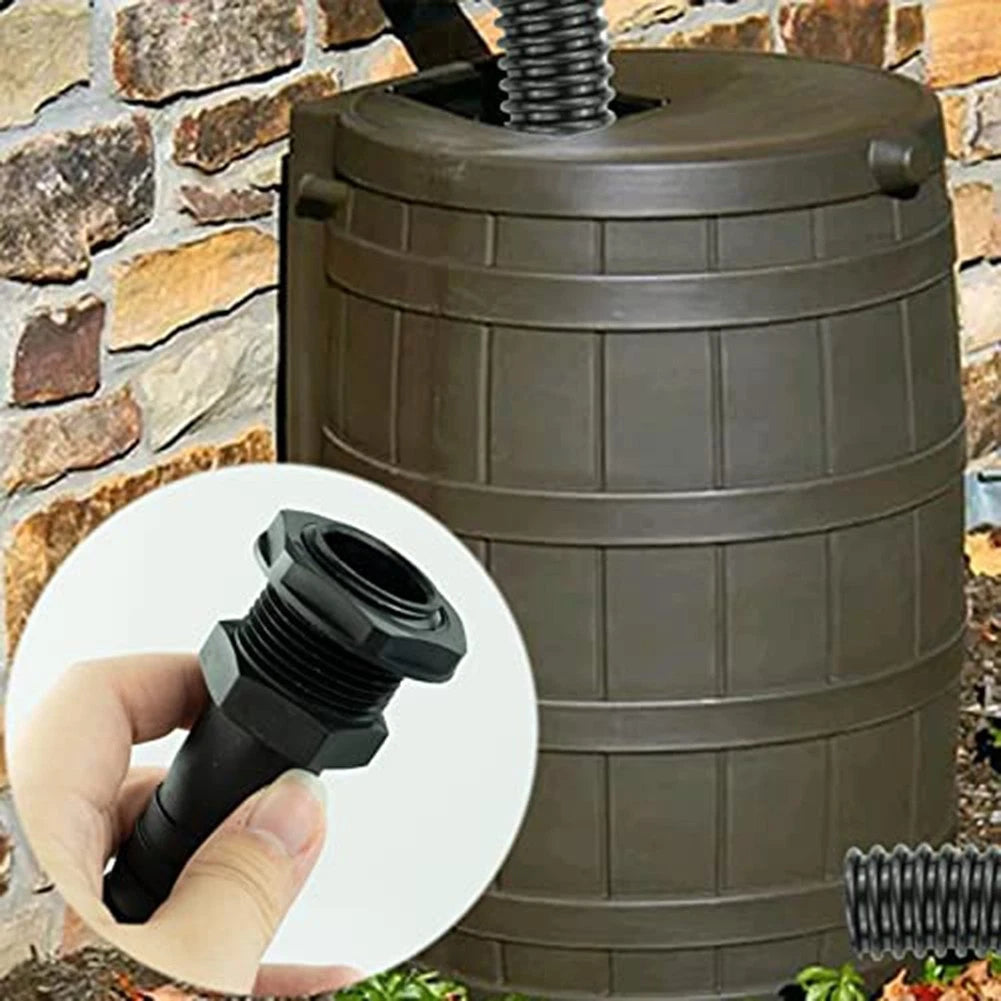 Water Butt Connector Kit for Rain Tanks (38mm Flexible Hose Pipe)