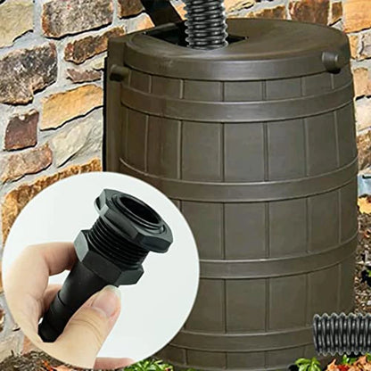 Water Butt Connector Kit for Rain Tanks (38mm Flexible Hose Pipe)